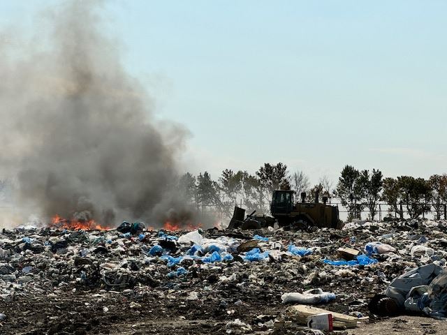 Landfill fire