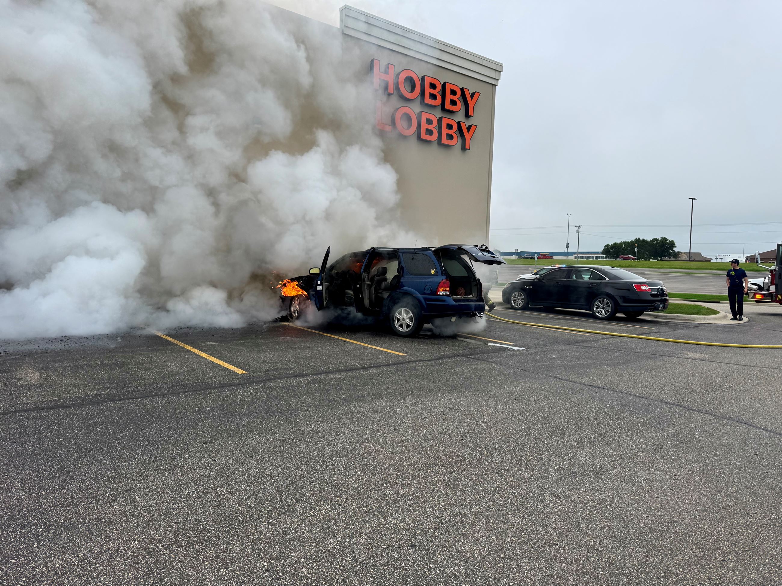 Vehicle Fire Hobby Lobby